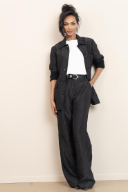 Dante6 |  Jacquard trousers Squad | black | Picture 2