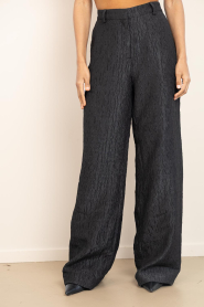 Dante6 |  Jacquard trousers Squad | black | Picture 4