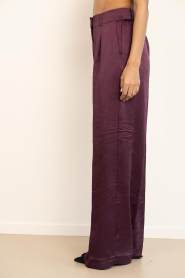 Dante6 |  Satin trouser Jules | burgundy | Picture 5