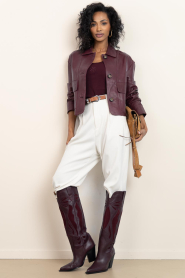 Dante6 |  Basic tank top Zora | burgundy | Picture 3