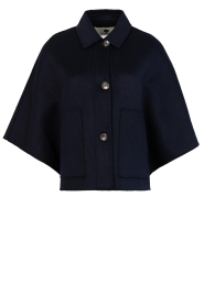 Alter Ego |  Woolen cape Lena | dark blue | Picture 1