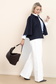 Alter Ego |  Woolen cape Lena | dark blue | Picture 4