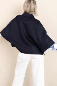 Alter Ego |  Woolen cape Lena | dark blue | Picture 8