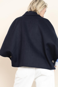 Alter Ego |  Woolen cape Lena | dark blue | Picture 9