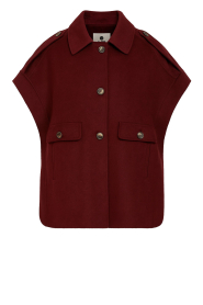 Alter Ego |  Woolen cape Franky | burgundy | Picture 1
