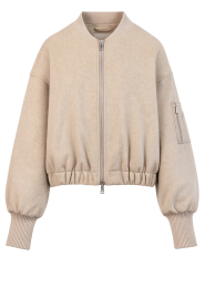 Woolen bomber jacket Pearl | beige | Alter Ego | Little Soho