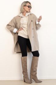 Alter Ego |  Wool coat Valery | beige | Picture 4