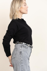 Copenhagen Muse |  Sweater with rhinestones Veran | black | Picture 8