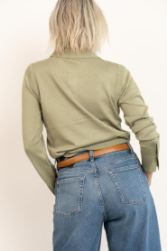 Copenhagen Muse |  Sweater with rhinestones Veran | green | Picture 6