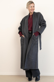 Copenhagen Muse |  Sweater with righnstones Veran | burgundy | Picture 3