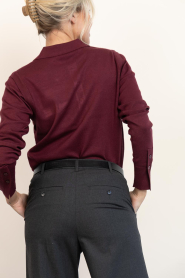 Copenhagen Muse |  Sweater with righnstones Veran | burgundy | Picture 8
