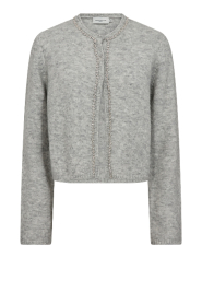 Copenhagen Muse |  Soft vest with righnstones Ibra | grey | Picture 1