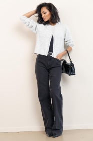 Copenhagen Muse |  Soft vest with righnstones Ibra | grey | Picture 3