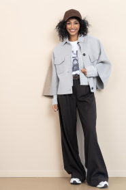 Copenhagen Muse |  Soft vest with righnstones Ibra | grey | Picture 4