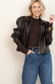 Copenhagen Muse |  Openwork top Jeri | dark brown | Picture 2