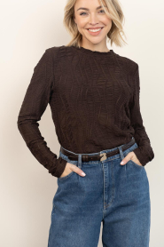Copenhagen Muse |  Openwork top Jeri | dark brown | Picture 4