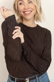 Copenhagen Muse |  Openwork top Jeri | dark brown | Picture 9