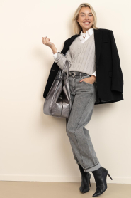 Copenhagen Muse |  Soft cable knit Kotom | grey | Picture 3