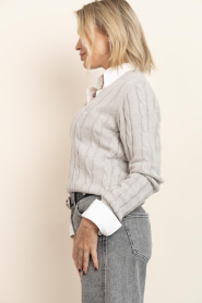Copenhagen Muse |  Soft cable knit Kotom | grey | Picture 7