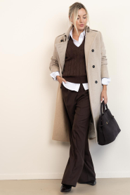 Copenhagen Muse |  Soft cable sweater Kotom | brown | Picture 3