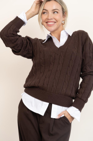 Copenhagen Muse |  Soft cable sweater Kotom | brown | Picture 6