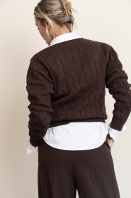 Copenhagen Muse |  Soft cable sweater Kotom | brown | Picture 8