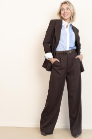 Copenhagen Muse |  Double breasted blazer Tailor | brown | Picture 9