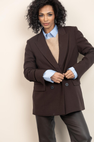 Copenhagen Muse |  Double breasted blazer Tailor | brown | Picture 5