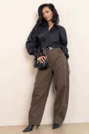 Copenhagen Muse |  Blouse with puffed sleeves Sophie | black | Picture 3