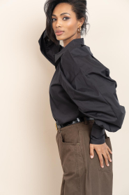 Copenhagen Muse |  Blouse with puffed sleeves Sophie | black | Picture 5