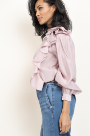 Copenhagen Muse |  Lyocell top met ruches Molly | pink | Picture 6