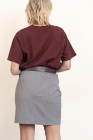 Copenhagen Muse |  Mini skirt with sequins Tailor | grey | Picture 8