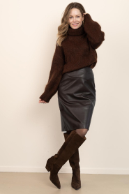 Copenhagen Muse |  Leather pencil skirt Baron | black | Picture 4