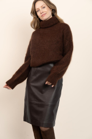 Copenhagen Muse |  Leather pencil skirt Baron | black | Picture 6