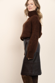 Copenhagen Muse |  Leather pencil skirt Baron | black | Picture 8