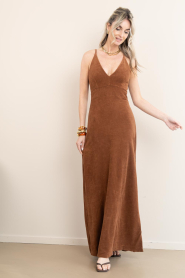 Speezys |  Terry maxi dress Mara | brown | Picture 3