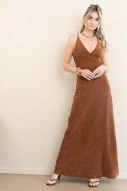 Speezys |  Terry maxi dress Mara | brown | Picture 4