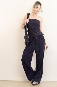 Speezys |  Terry wide leg pants Mel | black | Picture 3