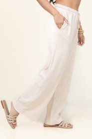 Speezys |  Terry wide leg pants Mel | natural | Picture 4