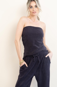 Speezys | Terry strapless top Jet | zwart | Afbeelding 4