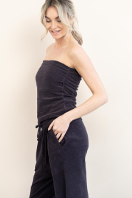 Speezys | Terry strapless top Jet | zwart | Afbeelding 6