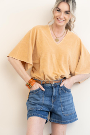 Speezys |  Terry kaftan top Fenne | camel | Picture 2