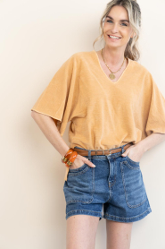 Speezys |  Terry kaftan top Fenne | camel | Picture 4