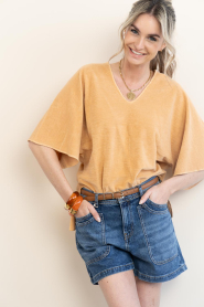 Speezys |  Terry kaftan top Fenne | camel | Picture 6