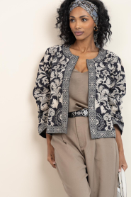 Maison Hotel |  Jacket with embroidery Balani | black | Picture 5