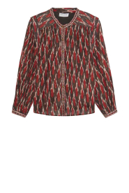 Maison Hotel |  Blouse with lurex Etta | brown | Picture 1