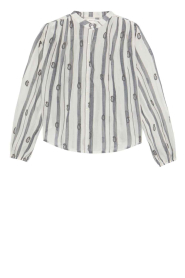 Maison Hotel |  Cotton blouse with lurex Perla | natural | Picture 1