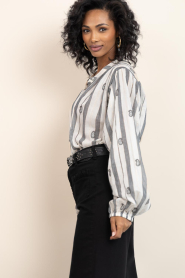 Maison Hotel |  Cotton blouse with lurex Perla | natural | Picture 6