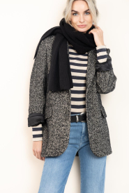 Maison Hotel |  Herringbone blazer Dora | black | Picture 2