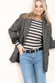 Maison Hotel |  Herringbone blazer Dora | black | Picture 4